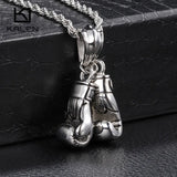 Stainless Steel Power Boxing Fist Pendant Necklace For Men