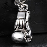 Stainless Steel Power Boxing Fist Pendant Necklace For Men