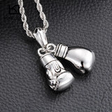 Stainless Steel Power Boxing Fist Pendant Necklace For Men