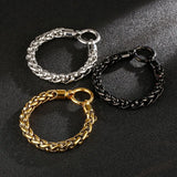 316L Stainless Steel Men's Twisted Chain Bracelet 210mm