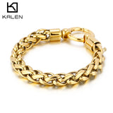 316L Stainless Steel Men's Twisted Chain Bracelet 210mm