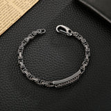 5mm Stainless Steel Bracelet Men's Retro Punk Motorcycle Accessories