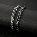 5mm Stainless Steel Bracelet Men's Retro Punk Motorcycle Accessories