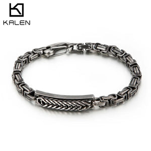 5mm Stainless Steel Bracelet Men's Retro Punk Motorcycle Accessories