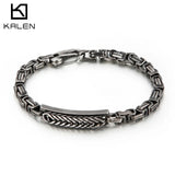 5mm Stainless Steel Bracelet Men's Retro Punk Motorcycle Accessories