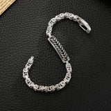 5mm Stainless Steel Bracelet Men's Retro Punk Motorcycle Accessories