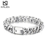 Chain Splicing Bracelet Stainless Steel Punk Men's Jewelry