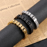 Bicycle Chain 12mm Link Stainless Steel Bracelet Men's Gift