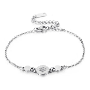 Bohemia Chain Bracelet with Zircon Charm