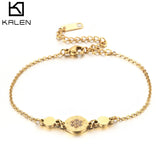 Bohemia Chain Bracelet with Zircon Charm