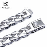 Men's Stainless Steel Bike Chain Bracelet