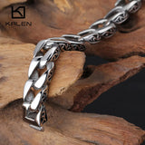 Men's Stainless Steel Bike Chain Bracelet