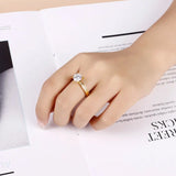 Stainless Steel Rings Classic Wedding Bands Anillos Jewe