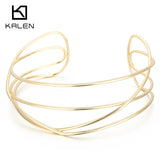 Iron Alloy Torques Choker Necklace for Women Statement Jewelry