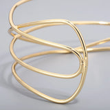 Iron Alloy Torques Choker Necklace for Women Statement Jewelry