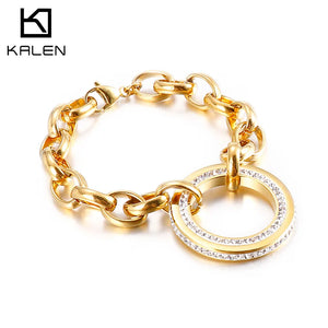 Women's Stainless Steel Bracelet Ring Set