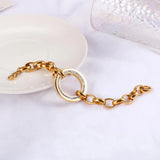 Women's Stainless Steel Bracelet Ring Set