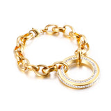 Women's Stainless Steel Bracelet Ring Set