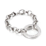 Women's Stainless Steel Bracelet Ring Set