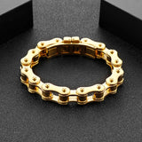 Four-Color Bike Chain Stainless Steel Men's Bracelet Jewelry