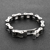 Four-Color Bike Chain Stainless Steel Men's Bracelet Jewelry