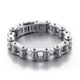 Four-Color Bike Chain Stainless Steel Men's Bracelet Jewelry