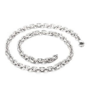 Men's Stainless Steel Geometric Stitching Necklace