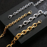 Men's Stainless Steel Geometric Stitching Necklace