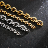 Men's Stainless Steel Geometric Stitching Necklace