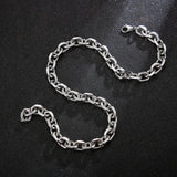 Men's Stainless Steel Geometric Stitching Necklace