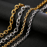 Men's Stainless Steel Geometric Stitching Necklace