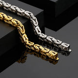 Golden Steel 361L Stainless Steel Bracelet Men's Suit Jewelry