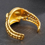 Gothic Skull Heavy Bangles Bone Stainless Steel Men's Rock Bracelet