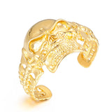 Gothic Skull Heavy Bangles Bone Stainless Steel Men's Rock Bracelet