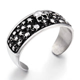 Gothic Skull Stainless Steel Bracelet Men's Jewelry