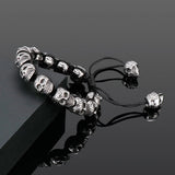 Gothic Style Bone Rope Chain Stainless Steel Bracelet