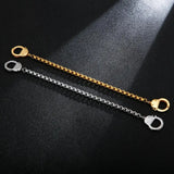 Stainless Steel Popcorn Chain Lock Bracelet