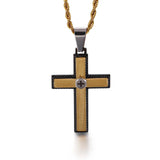 Men's Hiphop Stainless Steel Cross Pendant Necklace