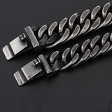 Punk Bike Chain Bracelet Vintage Stainless Steel Men Hand Chain