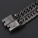 Punk Bike Chain Bracelet Vintage Stainless Steel Men Hand Chain