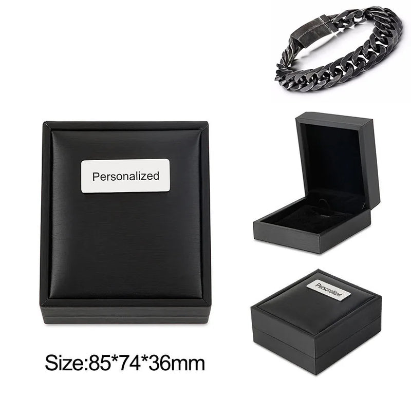 Punk Bike Chain Bracelet Vintage Stainless Steel Men Hand Chain