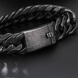 Punk Bike Chain Bracelet Vintage Stainless Steel Men Hand Chain