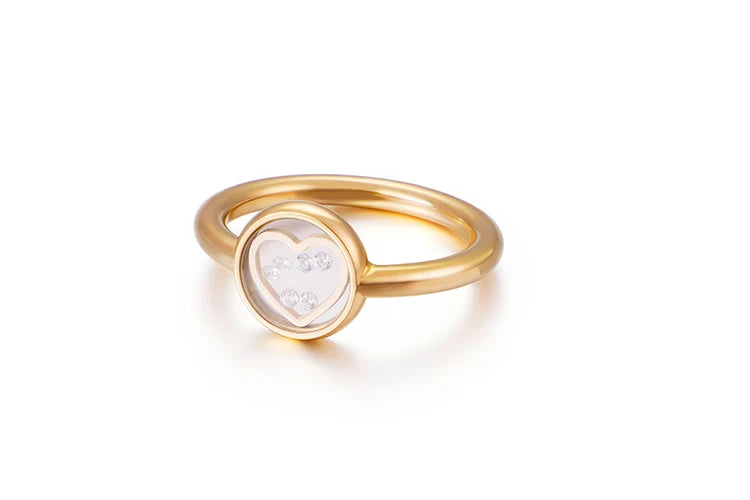 Bohemia Wedding Rings Stainless Steel Heart Femme Sweetheart Jewelry