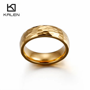 Zircon Couple Rings Stainless Steel Engagement Wedding Band Jewelry