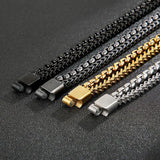 Popcorn Chain Double Link Stainless Steel 200mm Men's Bracelet