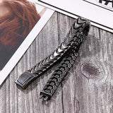 Vintage 12mm Stainless Steel Animal Chain Bracelet