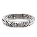 Vintage 12mm Stainless Steel Animal Chain Bracelet