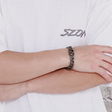 Punk Lock Chain Bracelet Men Vintage Stainless Steel Jewelry