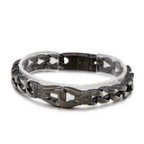 Punk Lock Chain Bracelet Men Vintage Stainless Steel Jewelry