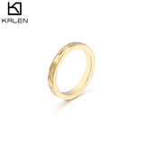 Rose Stainless Steel Rings High Polished Wedding Bands